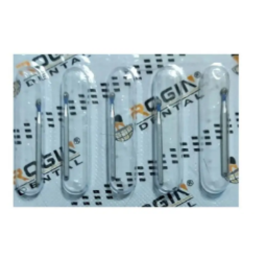 Бор пламеподібний стрілчастий кінчик Rogin FO-21F 5 шт