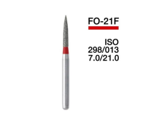 Бор пламеподібний стрілчастий кінчик Rogin FO-21F 5 шт