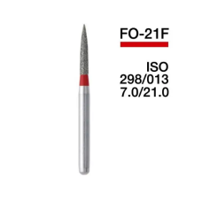 Бор пламеподібний стрілчастий кінчик Rogin FO-21F 5 шт