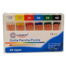 Штифти гутаперчеві (Gutta Percha Points ) Конусність 04, 60шт