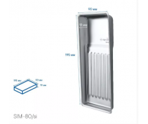 Стоматологічний лоток simple на 8 інструментів SIM-80/si