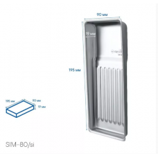 Стоматологічний лоток simple на 8 інструментів SIM-80/si