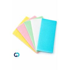 Серветки (нагрудники) для пацієнта 3-х шарові Fortius Pro упаковка 50шт