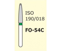 Бор пламеподібний стрілчастий кінчик Mani FO-54C серія Coarse 3 шт