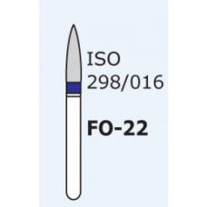 Бор пламеподібний стрілчастий кінчик Mani FO-22 3 шт