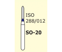 Бор прямий стрілчастий кінчик Mani SO-20 3 шт