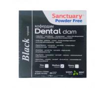 Хустки для коффердама Дентал Дам (Dental Dam) SANCTUARY ,чорні (середні) 36 шт